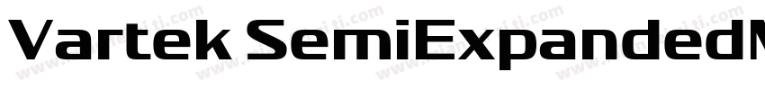 Vartek SemiExpandedMedium Regular字体转换